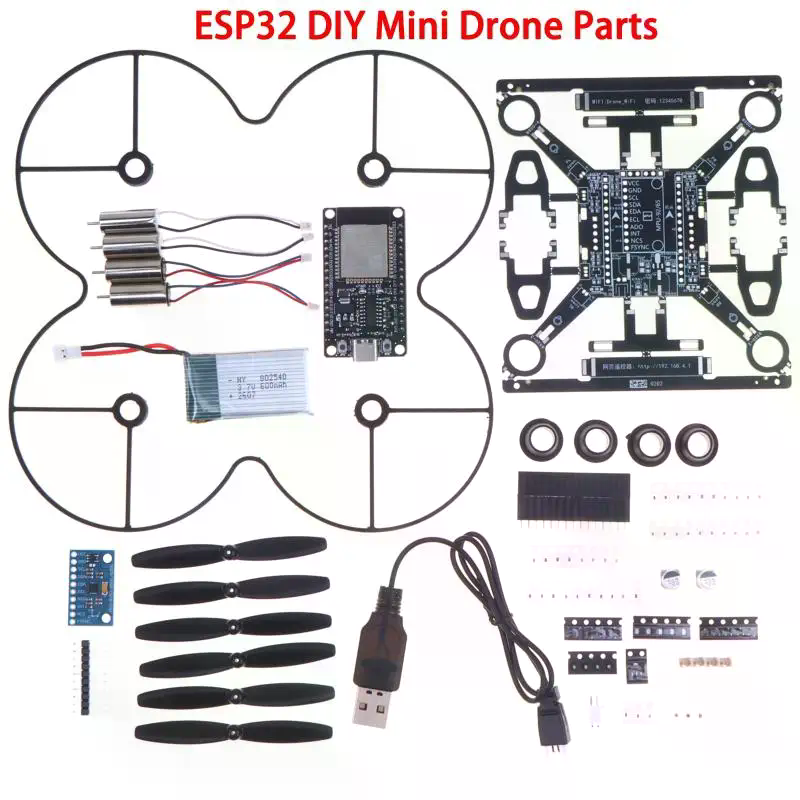 Drone Kit Octocopter - ESP32 Open‑Source Mini Drone Kit, DIY