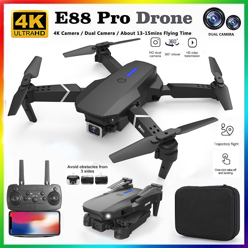 2026 NEW E88 Professional HD 4 - Drone Kit With Camera ulasan dan harga