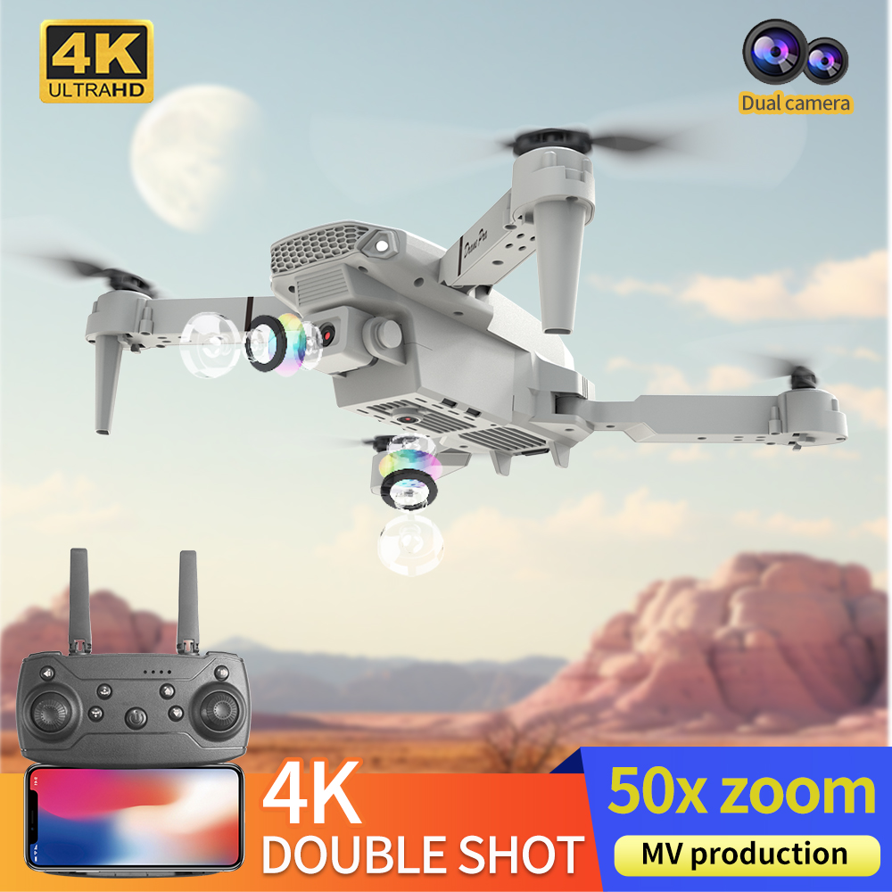 2026 NEW E88 Professional HD 4 - Drone Kit With Camera ulasan dan harga