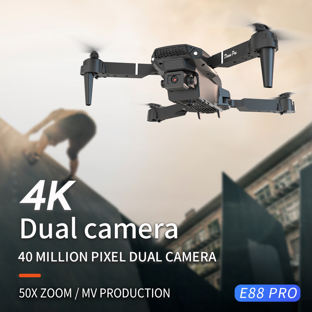 2026 NEW E88 Professional HD 4 - Drone Kit With Camera ulasan dan harga