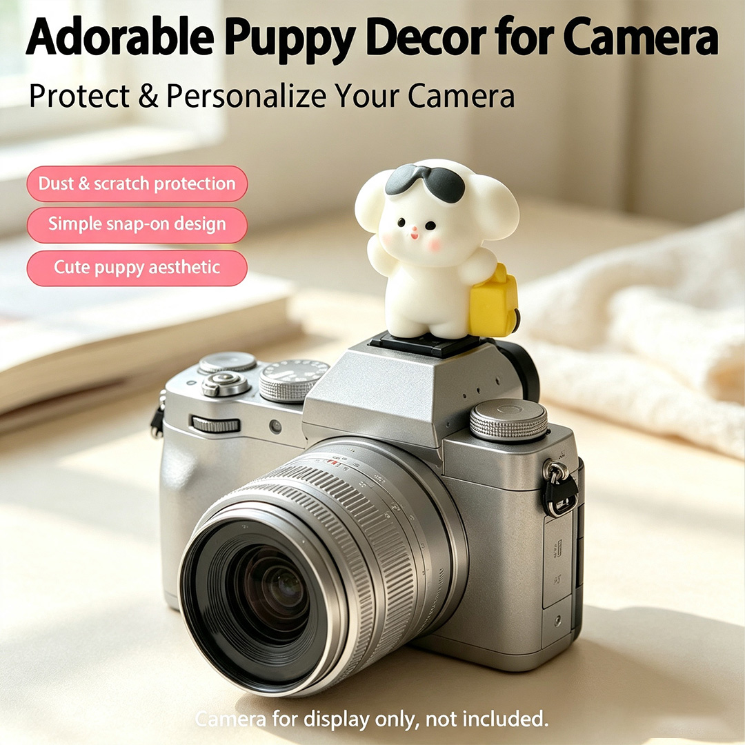 Cute 3D Puppy Camera Hot Shoe  - Canon Camera Eos R50 ulasan dan harga