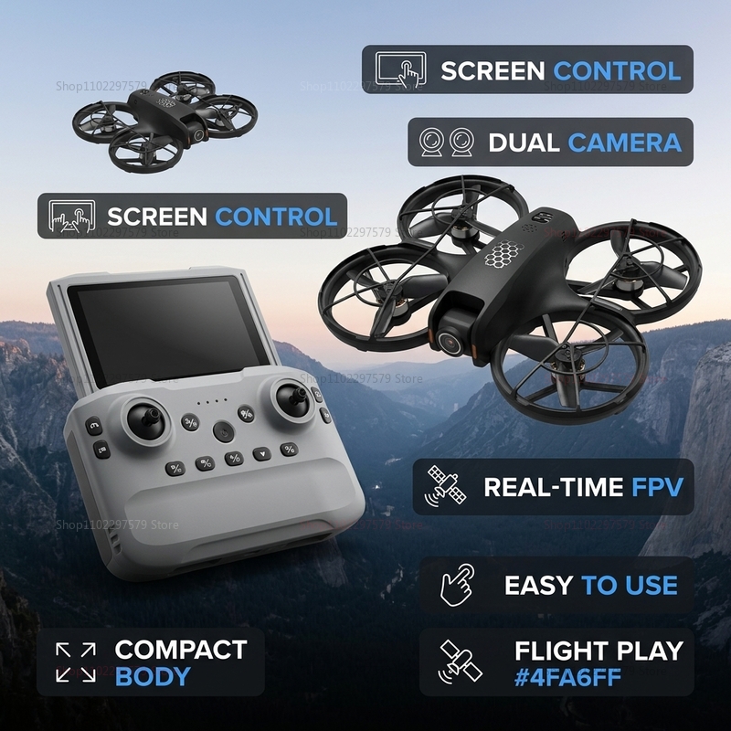 2026 NEW M5 Airplane Aerial Ph - Drone Kit Tricopter ulasan dan harga