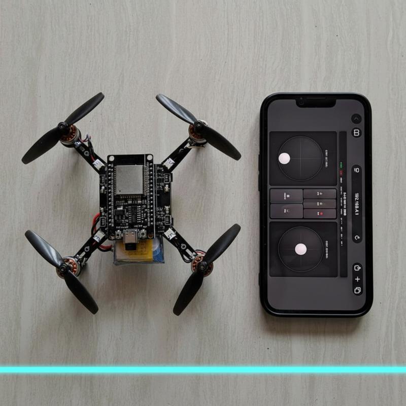 E1 ESP32 Open‑Source Mini Dron - Drone Kit Parts Included ulasan dan harga