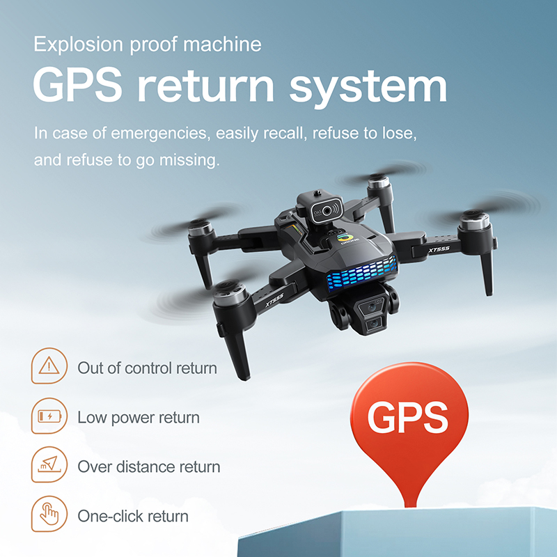 New XT555 GPS RC Drone Cam Pro - Drone Kit With Camera ulasan dan harga